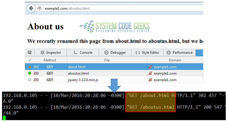 Apache URL rewrite example: 02rw