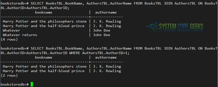 Using JOINs and WHERE clauses to refine searches