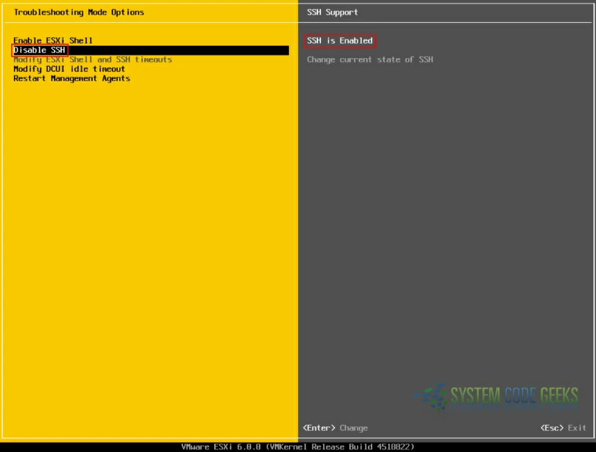 Figure 4: Enable SSH