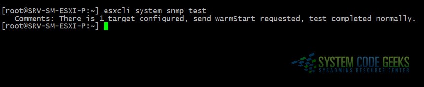 Figure 14: Successful SNMP test trap message