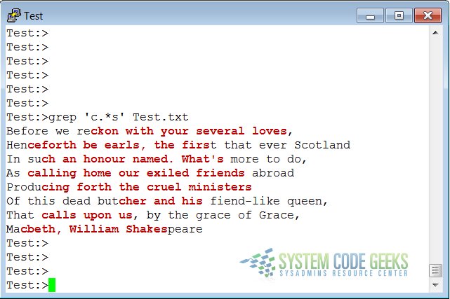 A Regular Expression Wildcards Example