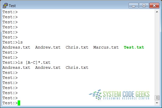 A Regular Expression Character Range Example