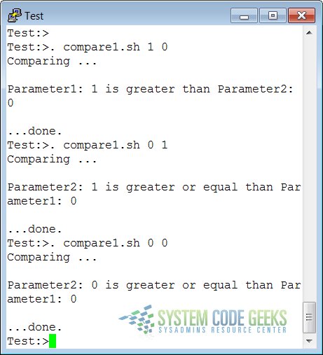 An If-Then-Else Example about comparing the input