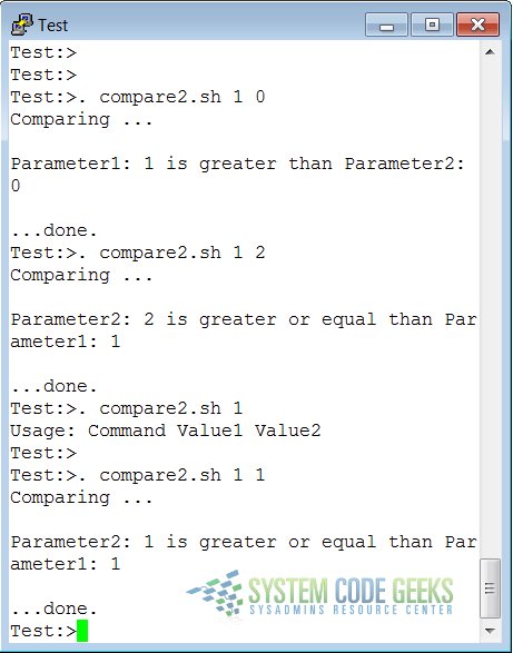 Another If-Then-Else Example about comparing the input