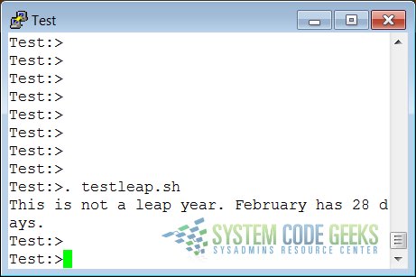 An If-Then-Else Example about checking, if the current year is a leap year
