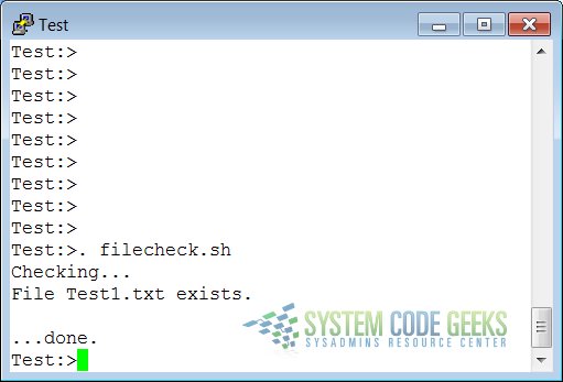 An If Example for checking files